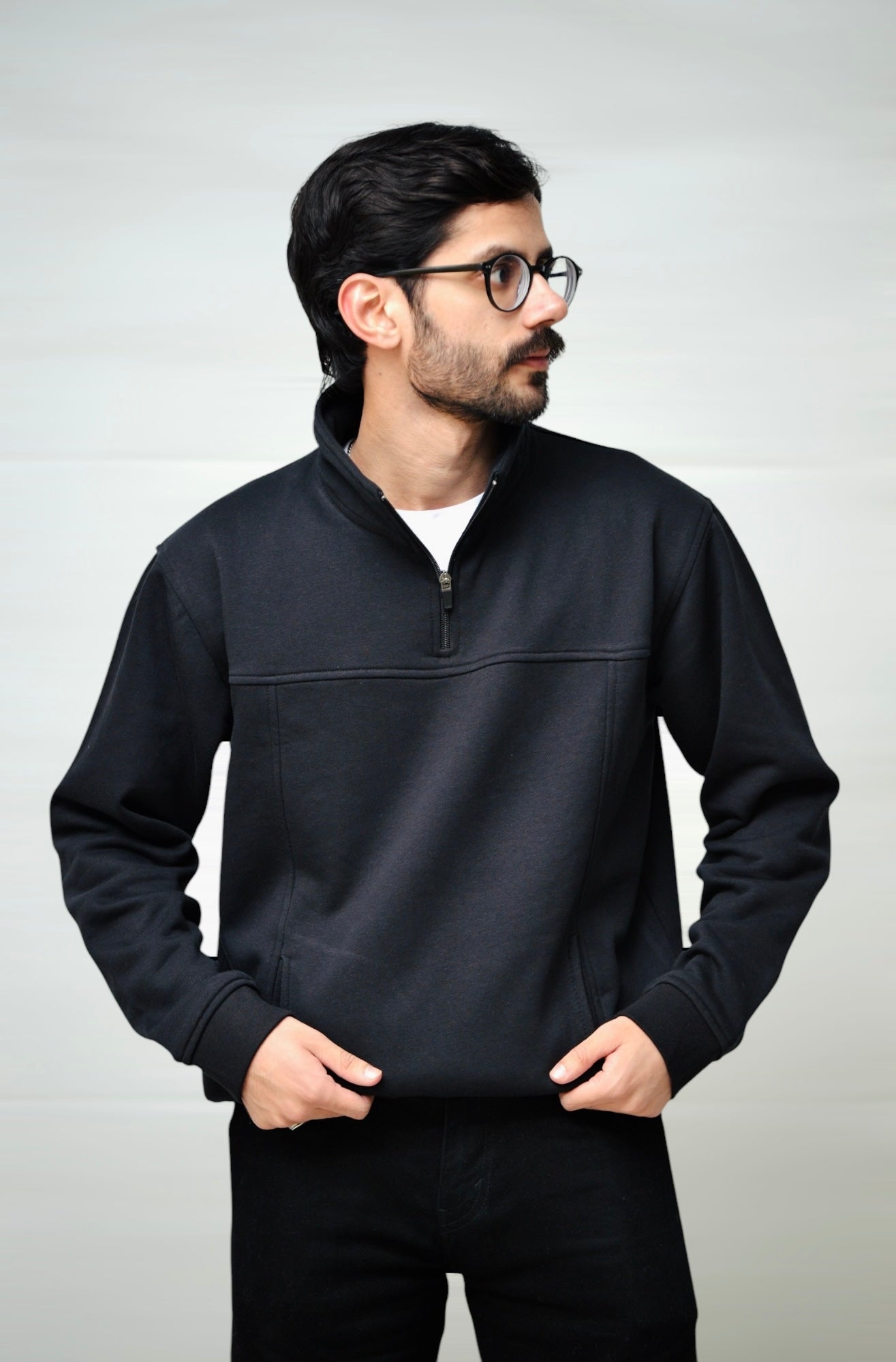 Quarter Zip (Black)