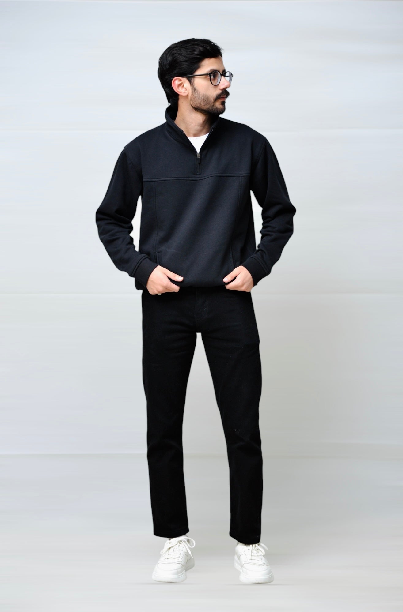 Quarter Zip (Black)